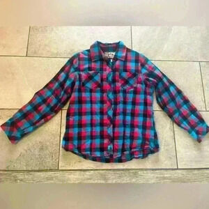 Kids size Large new condition Legendary Whitetails flannel button up